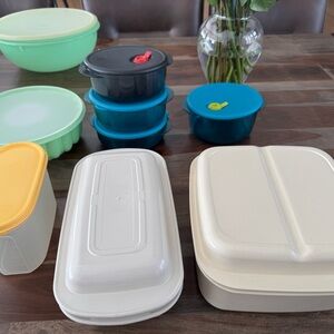 Tupperware Assorted Color Food Storage Set